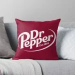 Dr Pepper Square Pillow Case Throw Pillow Drink Casual Pillowcase Picture Text Home Decorative Pillows Household Gifts 45x45cm