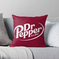 Dr Pepper Square Pillow Case Throw Pillow Drink Casual Pillowcase Picture Text Home Decorative Pillows Household Gifts 45x45cm