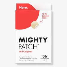 Mighty Patch™ Original patch from Hero Cosmetics – The #1 Hydrocolloid Acne Pimple Patch for Shrinking Zits and Whiteheads in 1 use; Nighttime Spot Stickers for Face and Skin (36 Count)