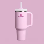 Stanley Quencher H2.0 Tumbler with Handle and Straw 30 oz | Flowstate 3-Position Lid | Cup Holder Compatible for Travel | Insulated Stainless Steel Cup | BPA-Free | Cherry Blossom