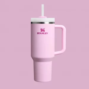Stanley Quencher H2.0 Tumbler with Handle and Straw 30 oz | Flowstate 3-Position Lid | Cup Holder Compatible for Travel | Insulated Stainless Steel Cup | BPA-Free | Cherry Blossom