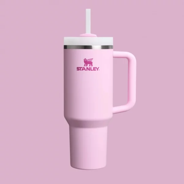 Stanley Quencher H2.0 Tumbler with Handle and Straw 30 oz | Flowstate 3-Position Lid | Cup Holder Compatible for Travel | Insulated Stainless Steel Cup | BPA-Free | Cherry Blossom