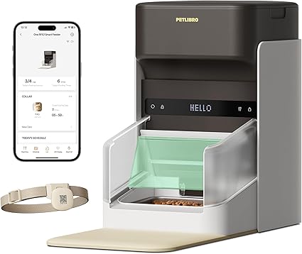 Automatic Cat Feeder, Collar Tag-Activated Personalized Meals, 5G&2.4G Wi-Fi Programmable Cat Food Dispenser with Cats Recognition & Diet Tracking for Multi-Pet Homes and Different Diets Automatic Cat Feeder, Collar Tag-Activated Personalized Meals, 5G&2.4G Wi-Fi Programmable Cat Food Dispenser with Cats Recognition & Diet Tracking for Multi-Pet Homes and Different Diets